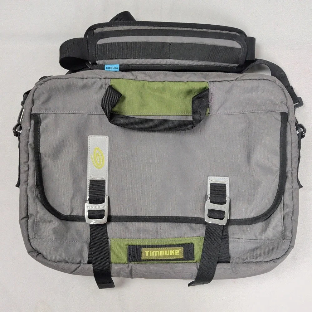 Utility Commuter Messenger Bag Laptop Grey Olive Green Red Quilted Bag Medium